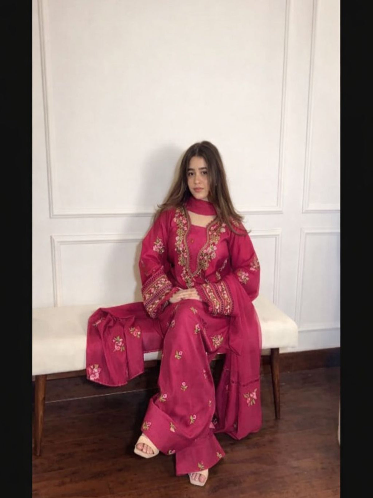 Hot Pink Farshi Shalwar Set