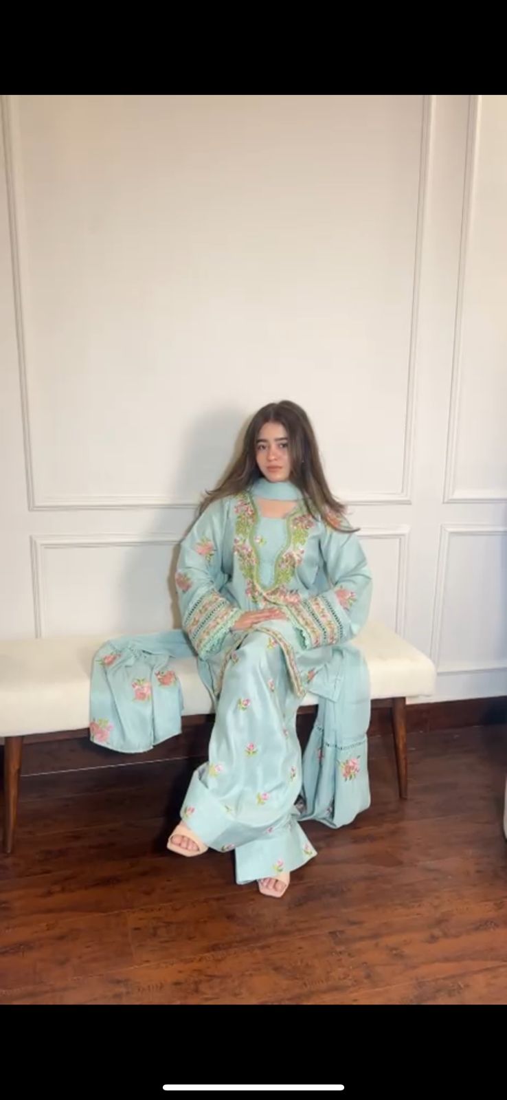 Mint green with Farshi Shalwar