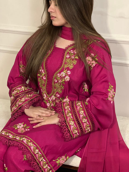 Hot Pink Farshi Shalwar Set
