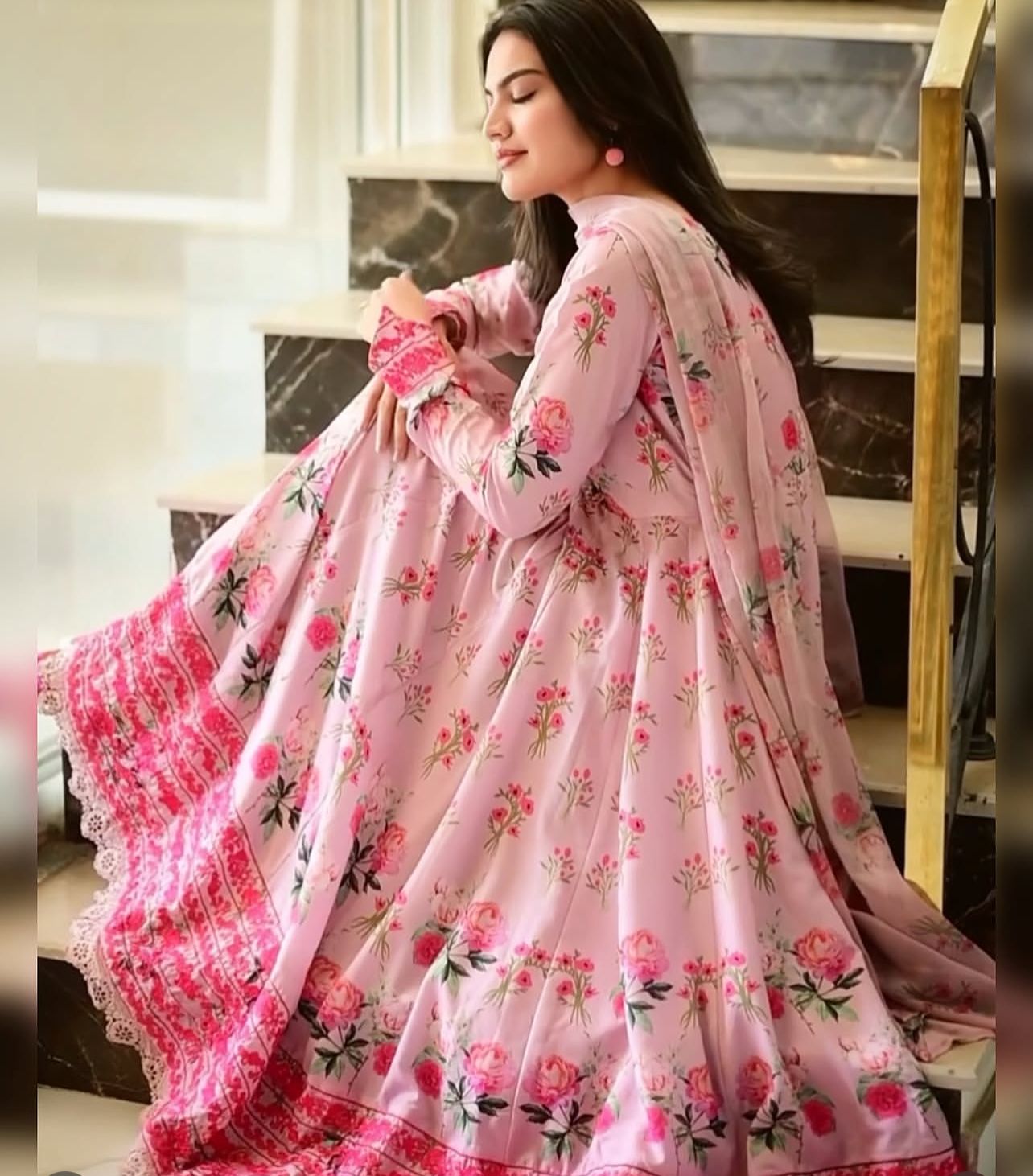 3 piece stitched kalidaar