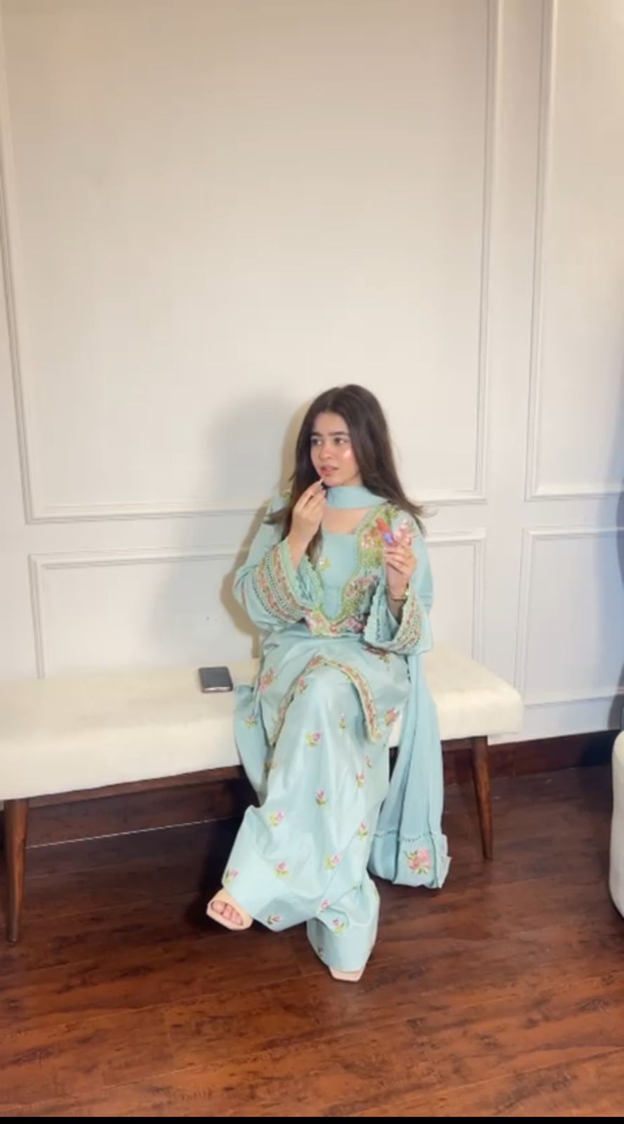 Mint green with Farshi Shalwar
